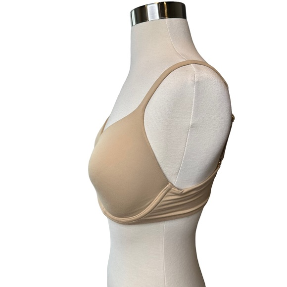 Soma Embraceable Womens Full Coverage Bra Padded Wired Beige 32DDD 32F - Picture 4 of 5